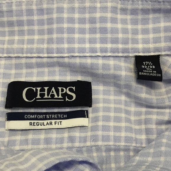 Chaps Comfort Stretch Men’s Regular Fit Shirt - Picture 2 of 4